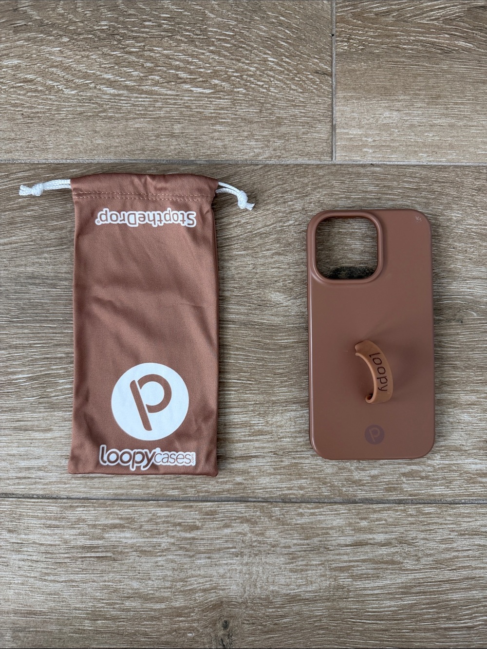 Loopy Case Rust Brown iPhone Case with Built-In Loop Grip iPhone 14 Pro Max
